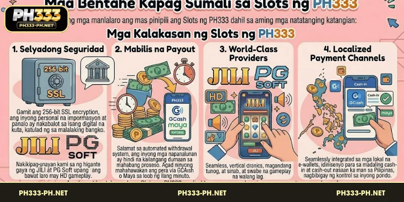 Mga Kalakasan ng Slots ng PH333