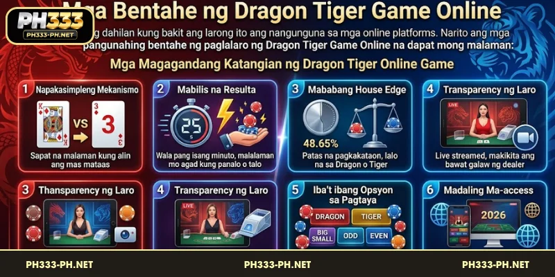 Mga Magagandang Katangian ng Dragon Tiger Online Game