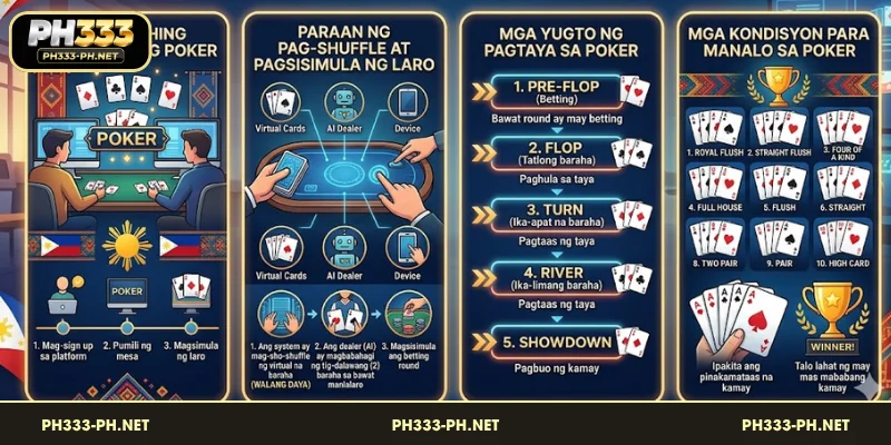 Step-by-step na Gabay sa Poker Philippines Online